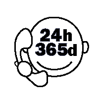 24時間365日電話対応
